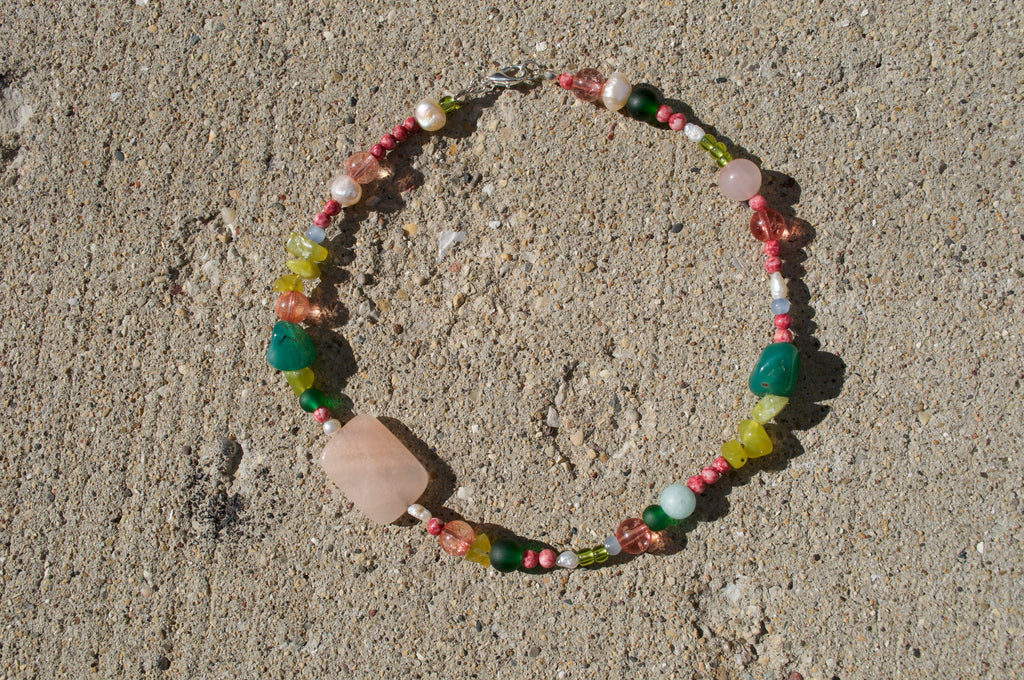 asymmetrical garden party choker (grandma version)