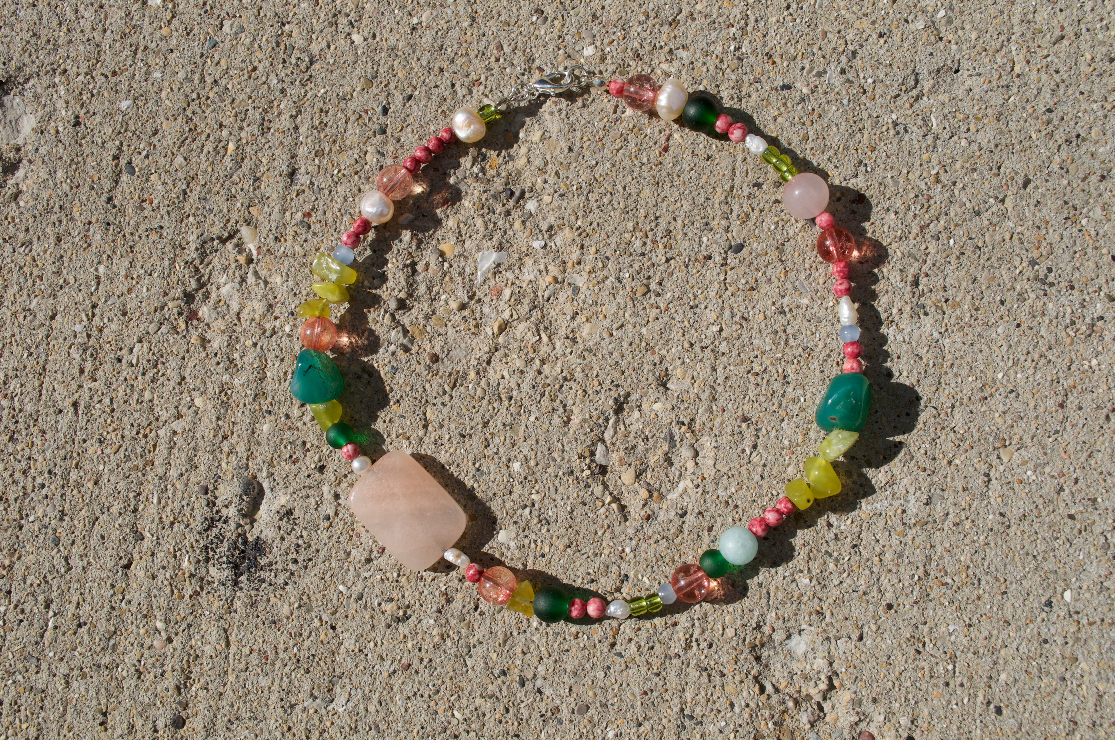 asymmetrical garden party choker (grandma version)